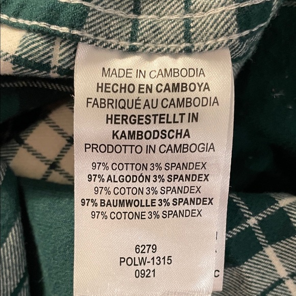 Legendary Whitetails Brown and Green Plaid Shirt - Picture 6 of 6